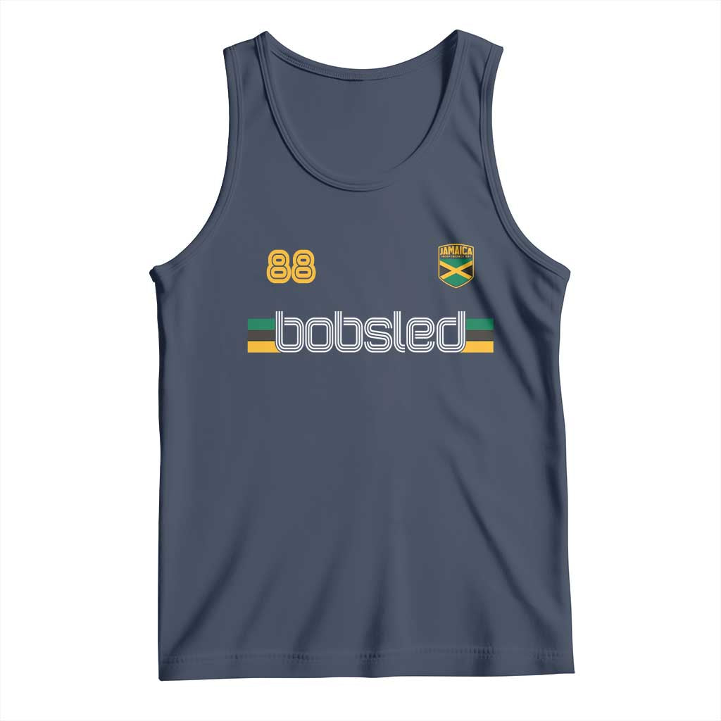 Jamaica Bobsled 1988 Sports Jersey Style Tank Top Retro Winter Games Team Island Jamaican Pride