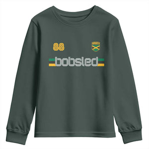Jamaica Bobsled 1988 Sports Jersey Style Youth Sweatshirt Retro Winter Games Team Island Jamaican Pride