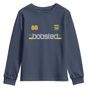 Jamaica Bobsled 1988 Sports Jersey Style Youth Sweatshirt Retro Winter Games Team Island Jamaican Pride