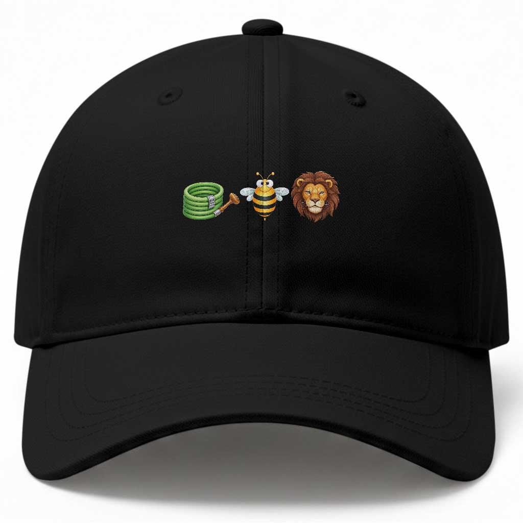 Hose Bee Lion Meme Slang Funny Wordplay Pun Graphic Baseball Cap