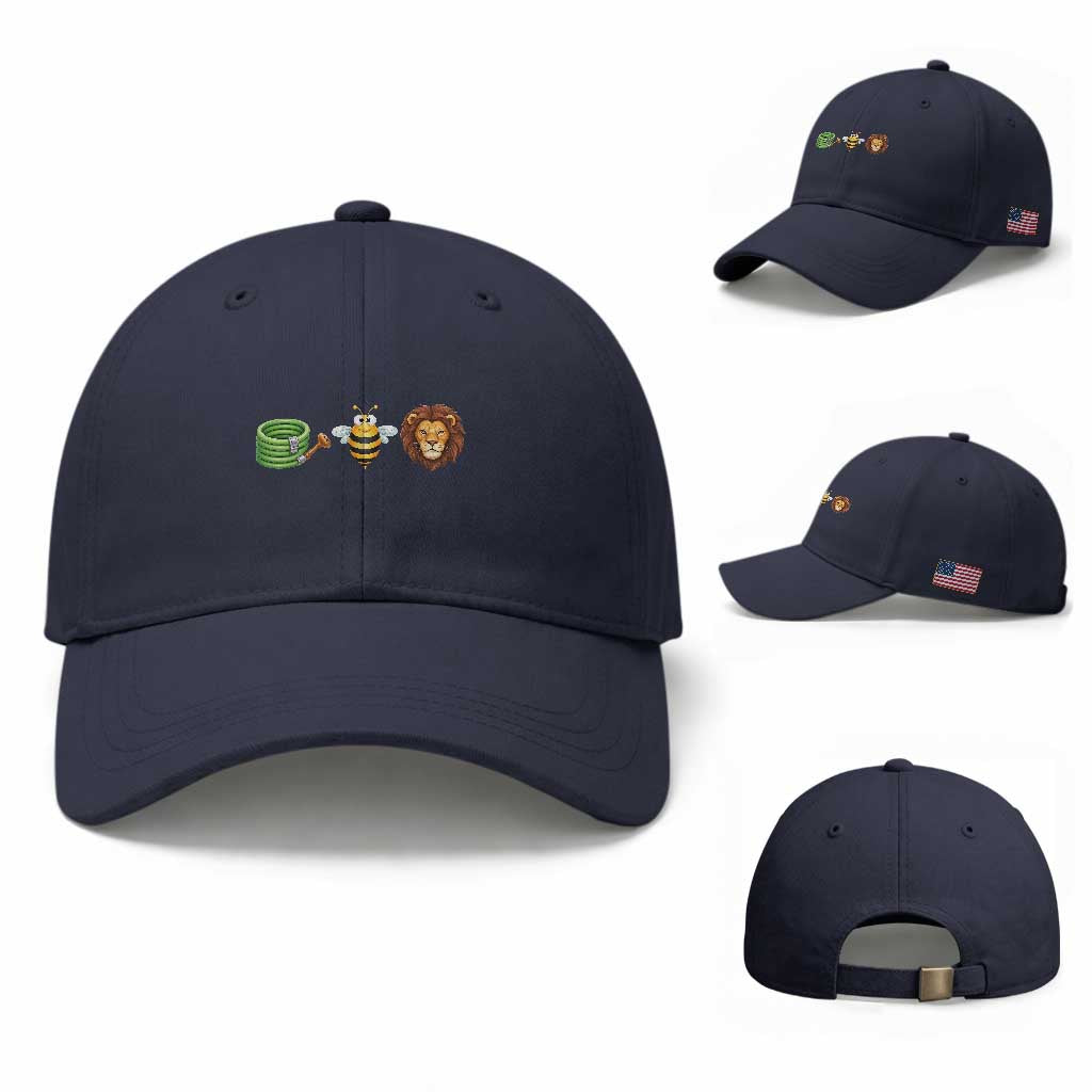 Hose Bee Lion Meme Slang Funny Wordplay Pun Graphic Baseball Cap