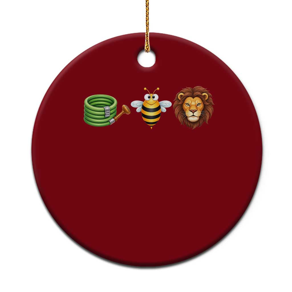 Hose Bee Lion Meme Slang Funny Wordplay Pun Graphic Ceramic Ornament TS02 1pc Red Print Your Wear