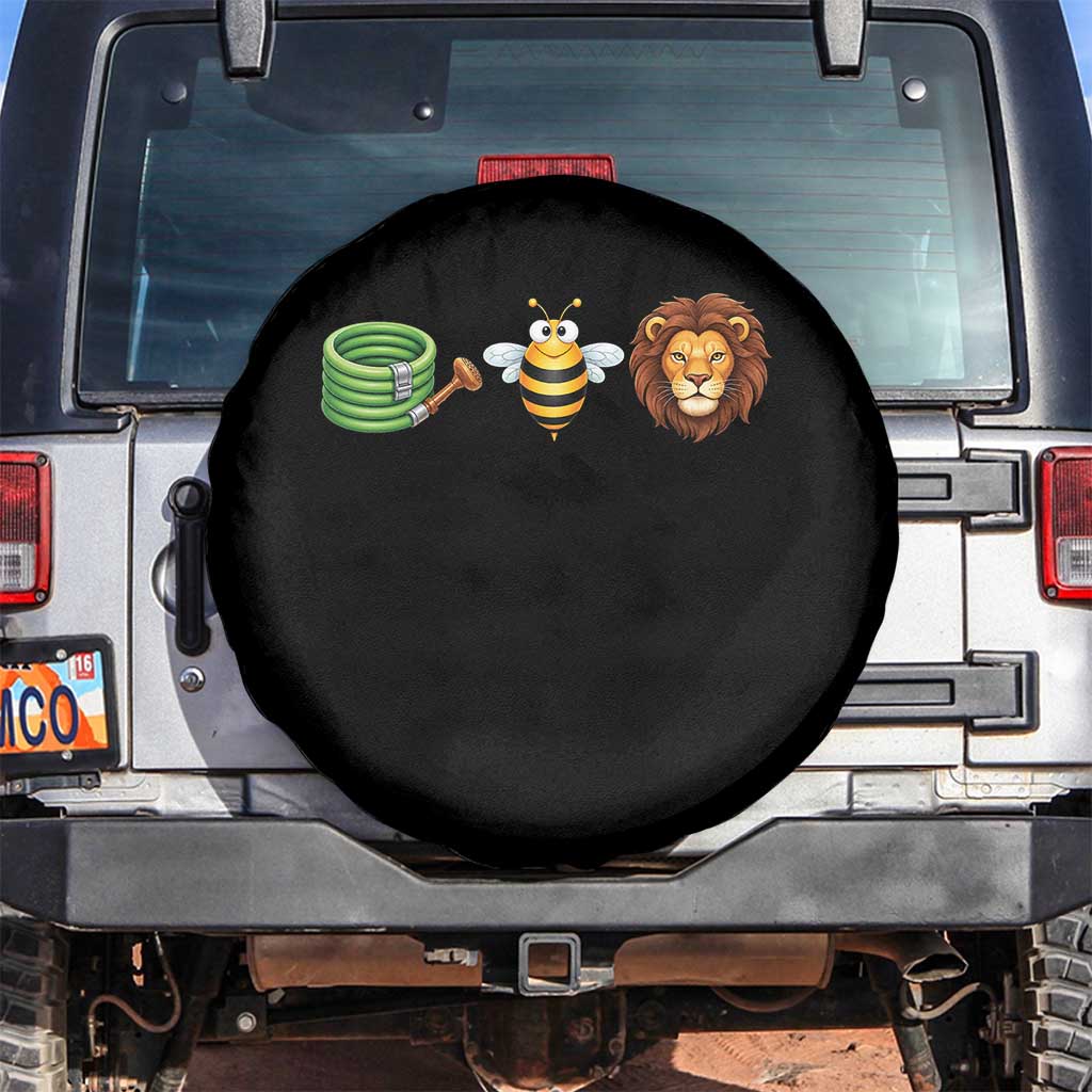 Hose Bee Lion Meme Slang Funny Wordplay Pun Graphic Spare Tire Cover