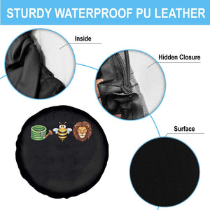 Hose Bee Lion Meme Slang Funny Wordplay Pun Graphic Spare Tire Cover