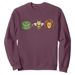 Hose Bee Lion Meme Slang Funny Wordplay Pun Graphic Sweatshirt