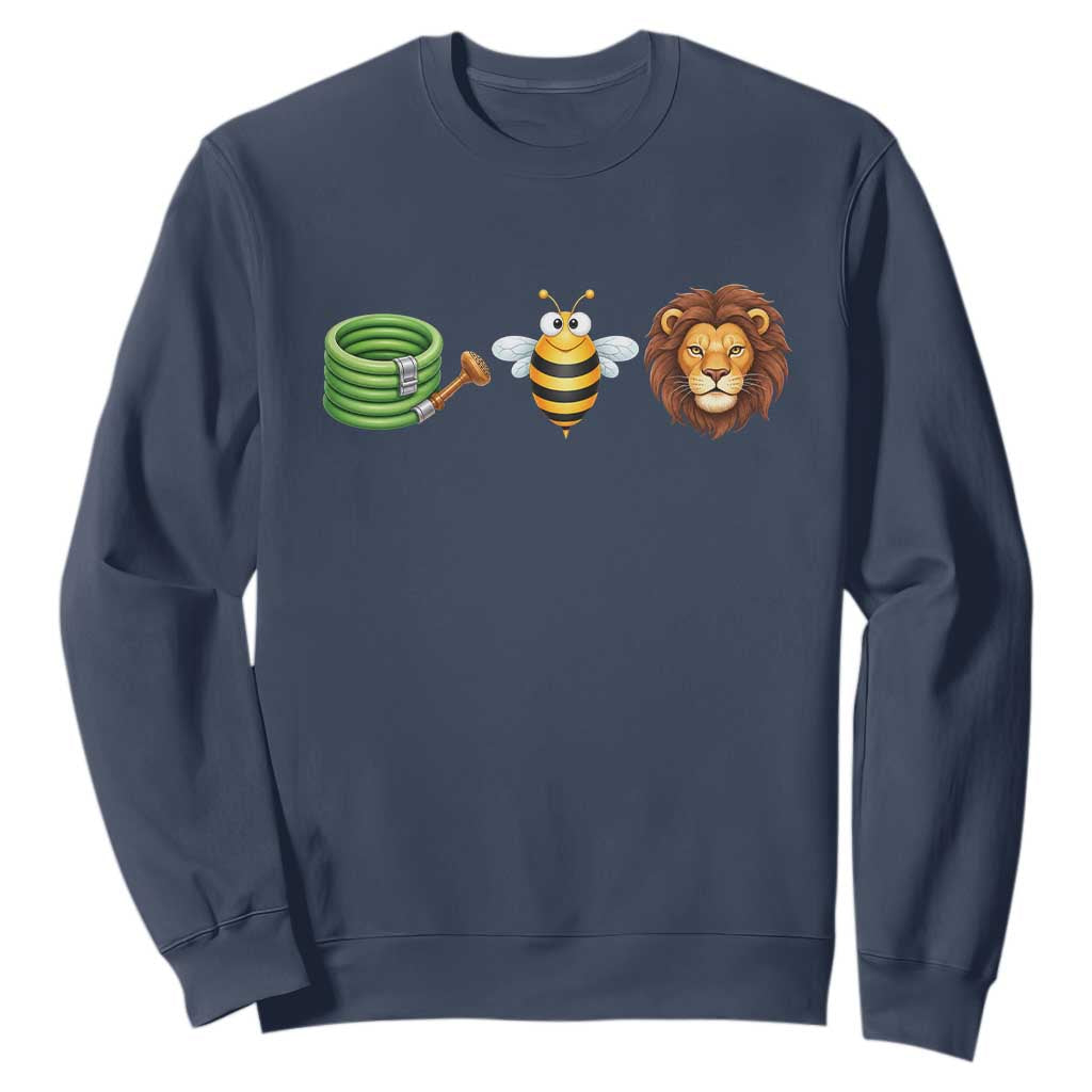 Hose Bee Lion Meme Slang Funny Wordplay Pun Graphic Sweatshirt