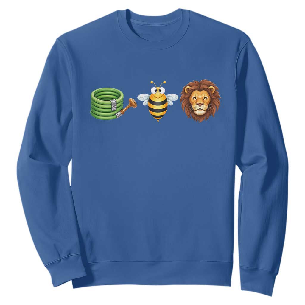 Hose Bee Lion Meme Slang Funny Wordplay Pun Graphic Sweatshirt