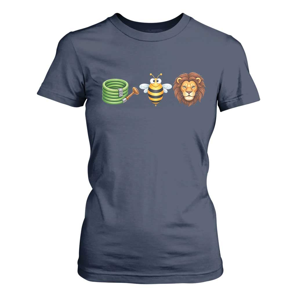 Hose Bee Lion Meme Slang Funny Wordplay Pun Graphic T Shirt For Women