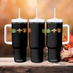 Hose Bee Lion Meme Slang Funny Wordplay Pun Graphic Tumbler With Handle