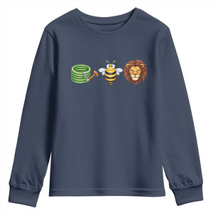 Hose Bee Lion Meme Slang Funny Wordplay Pun Graphic Youth Sweatshirt