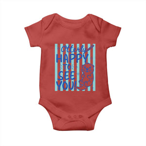 Cute Otter Pun Back To School Retro Preppy Baby Onesie Otterly Happy To See You