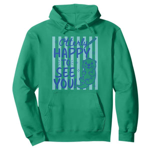 Cute Otter Pun Back To School Retro Preppy Hoodie Otterly Happy To See You