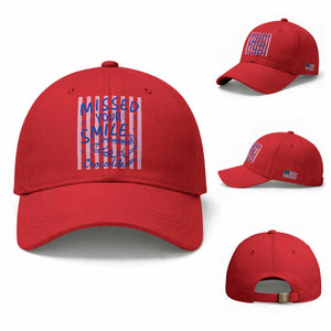 Cute Crocodile Pun Back To School Retro Preppy Baseball Cap Missed Your Smile Crocodile