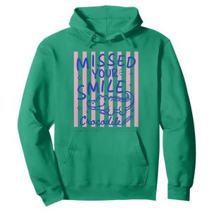 Cute Crocodile Pun Back To School Retro Preppy Hoodie Missed Your Smile Crocodile