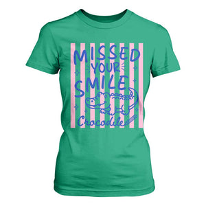 Cute Crocodile Pun Back To School Retro Preppy T Shirt For Women Missed Your Smile Crocodile