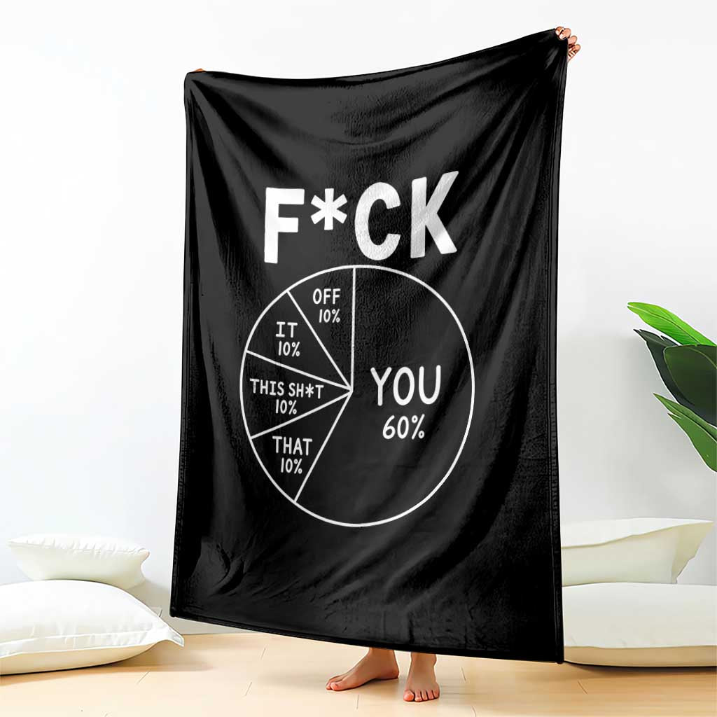 Funny Fuck Profanity Pie Chart You Off It This Shit That Throw Blanket Sarcastic Anti Social Office Humor