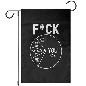 Funny Fuck Profanity Pie Chart You Off It This Shit That Garden Flag Sarcastic Anti Social Office Humor