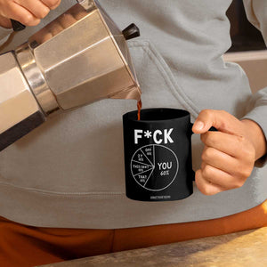Funny Fuck Profanity Pie Chart You Off It This Shit That Coffee Mug Sarcastic Anti Social Office Humor