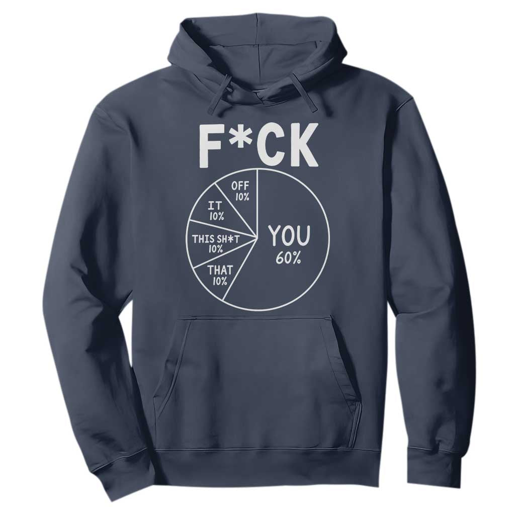Funny Fuck Profanity Pie Chart You Off It This Shit That Hoodie Sarcastic Anti Social Office Humor