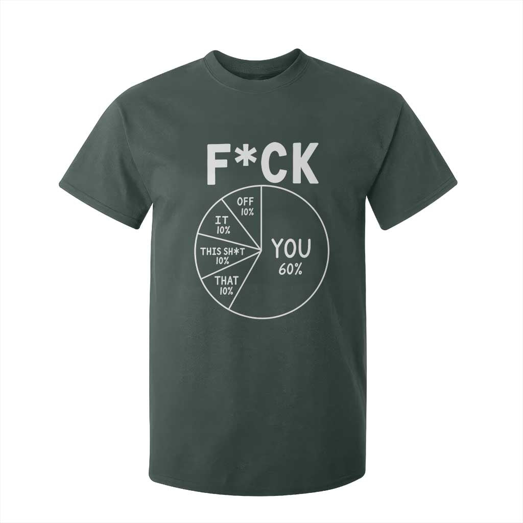 Funny Fuck Profanity Pie Chart You Off It This Shit That T Shirt For Kid Sarcastic Anti Social Office Humor