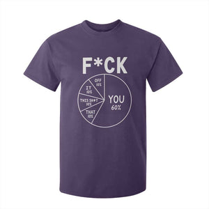 Funny Fuck Profanity Pie Chart You Off It This Shit That T Shirt For Kid Sarcastic Anti Social Office Humor