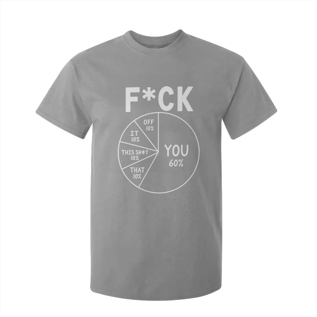 Funny Fuck Profanity Pie Chart You Off It This Shit That T Shirt For Kid Sarcastic Anti Social Office Humor
