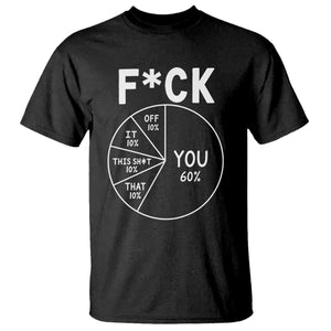 Funny Fuck Profanity Pie Chart You Off It This Shit That T Shirt Sarcastic Anti Social Office Humor