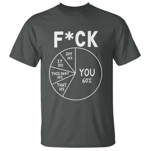 Funny Fuck Profanity Pie Chart You Off It This Shit That T Shirt Sarcastic Anti Social Office Humor