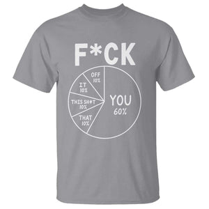 Funny Fuck Profanity Pie Chart You Off It This Shit That T Shirt Sarcastic Anti Social Office Humor