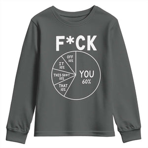 Funny Fuck Profanity Pie Chart You Off It This Shit That Youth Sweatshirt Sarcastic Anti Social Office Humor