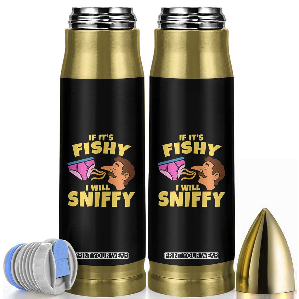 Funny Adult Humor Underwear Sniff Graphic Bullet Tumbler If It is Fishy I Will Sniffy Innuendo Absurdist Meme TS02 Black Print Your Wear
