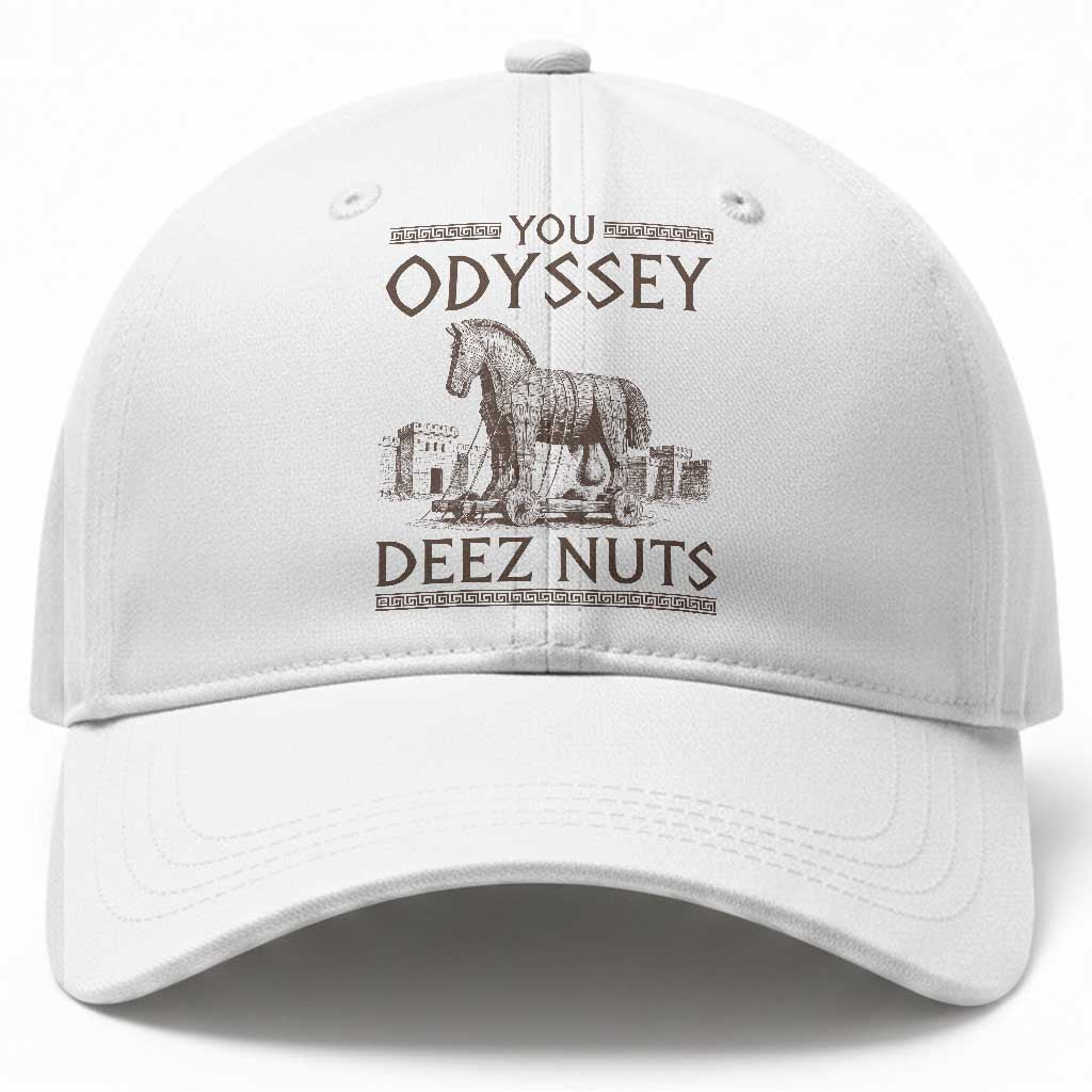 Funny Trojan Horse You Odyssey Deez Nuts Baseball Cap Offensive Adult Humor Greek Mythology Humor TS02 Print Your Wear