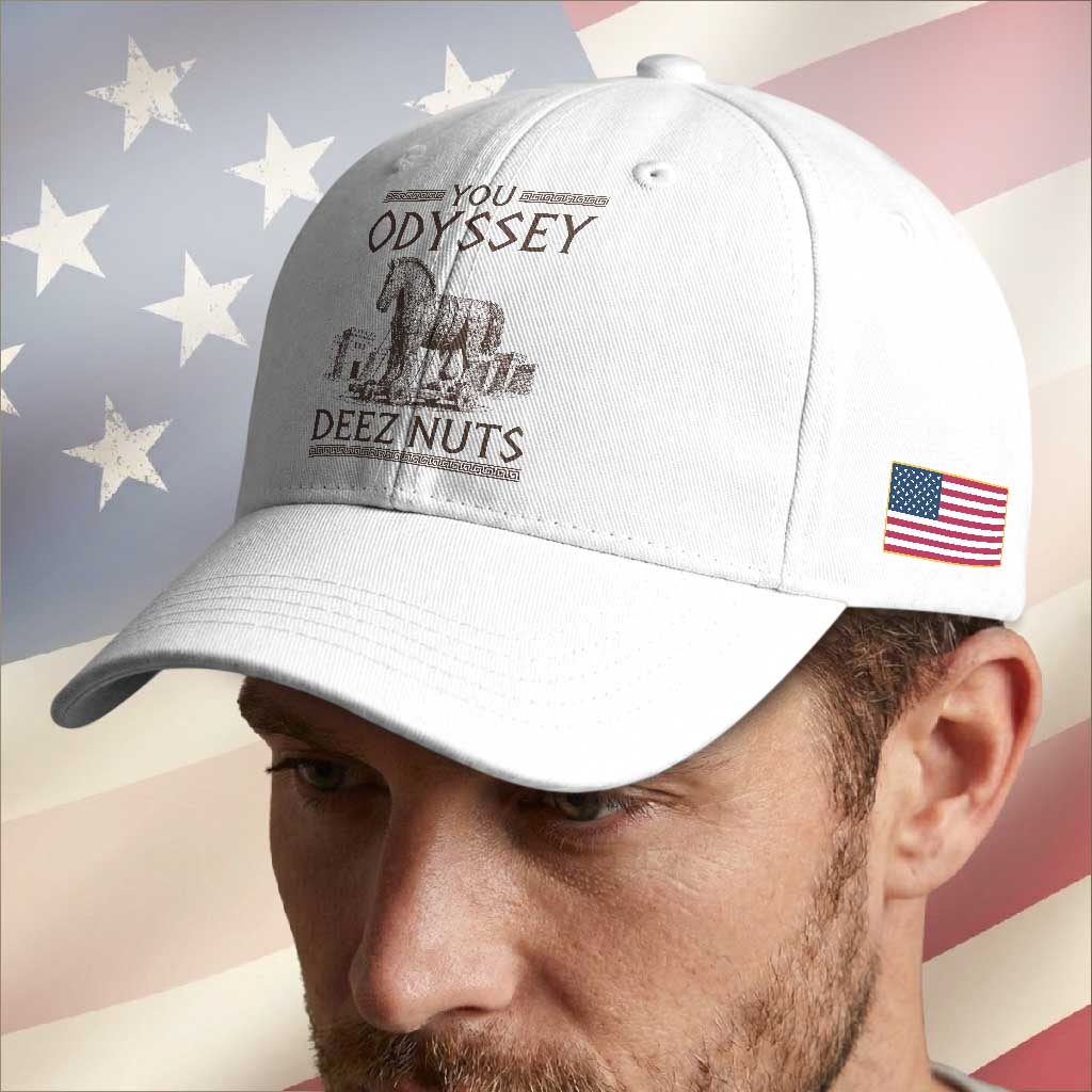 Funny Trojan Horse You Odyssey Deez Nuts Baseball Cap Offensive Adult Humor Greek Mythology Humor