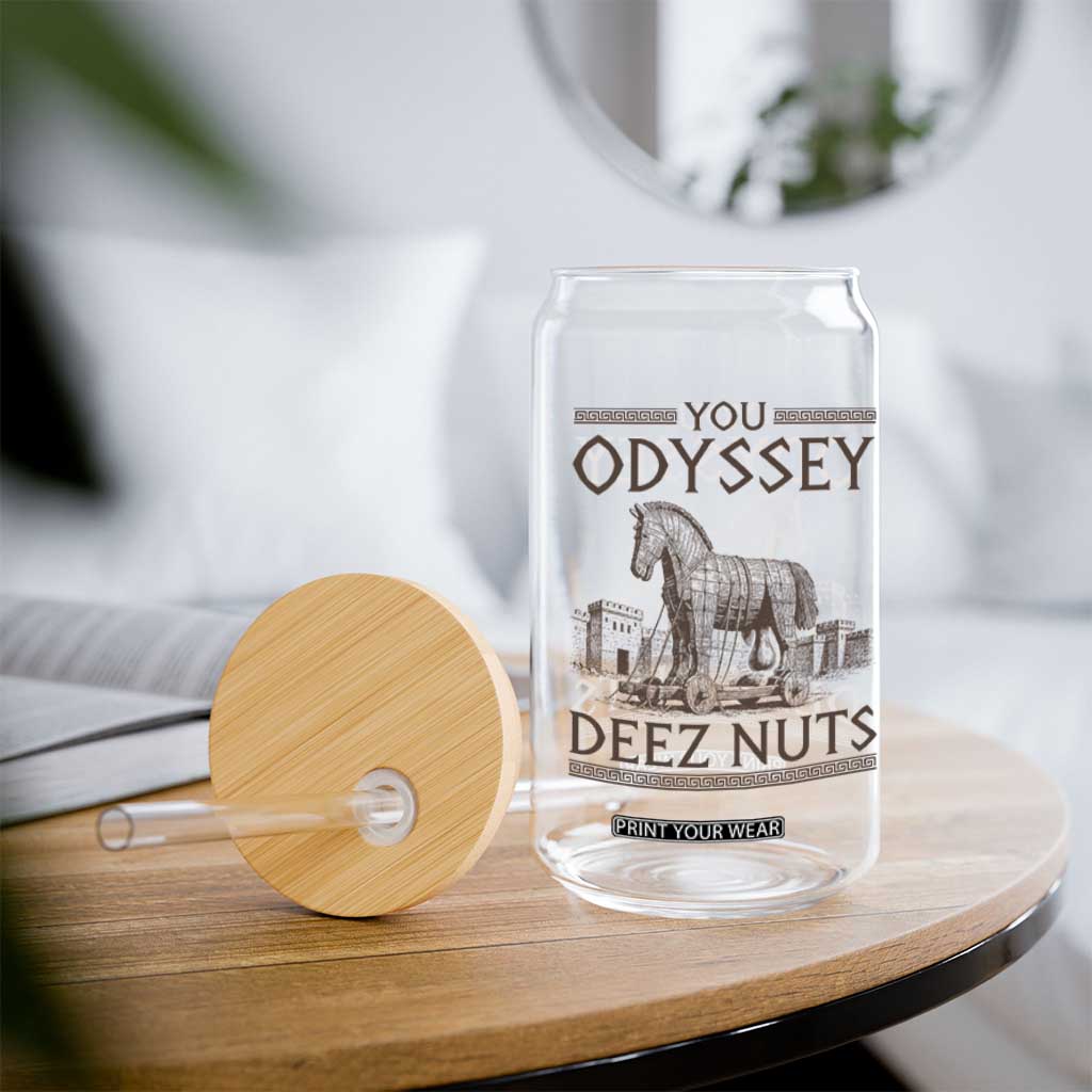 Funny Trojan Horse You Odyssey Deez Nuts Glass Can Offensive Adult Humor Greek Mythology Humor