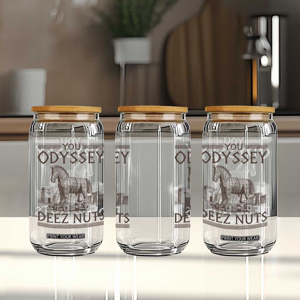 Funny Trojan Horse You Odyssey Deez Nuts Glass Can Offensive Adult Humor Greek Mythology Humor