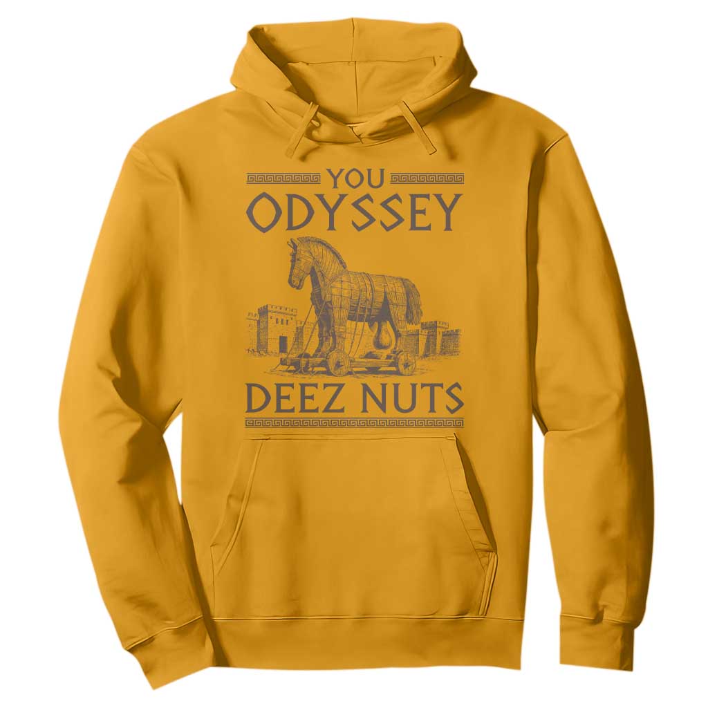 Funny Trojan Horse You Odyssey Deez Nuts Hoodie Offensive Adult Humor Greek Mythology Humor