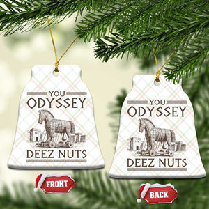 Funny Trojan Horse You Odyssey Deez Nuts Ceramic Ornament Offensive Adult Humor Greek Mythology Humor
