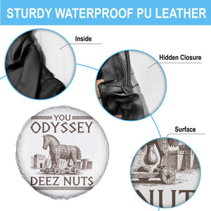 Funny Trojan Horse You Odyssey Deez Nuts Spare Tire Cover Offensive Adult Humor Greek Mythology Humor
