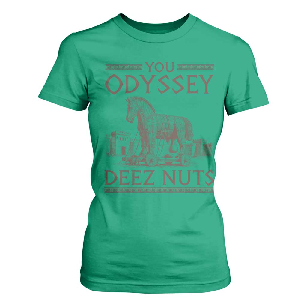Funny Trojan Horse You Odyssey Deez Nuts T Shirt For Women Offensive Adult Humor Greek Mythology Humor