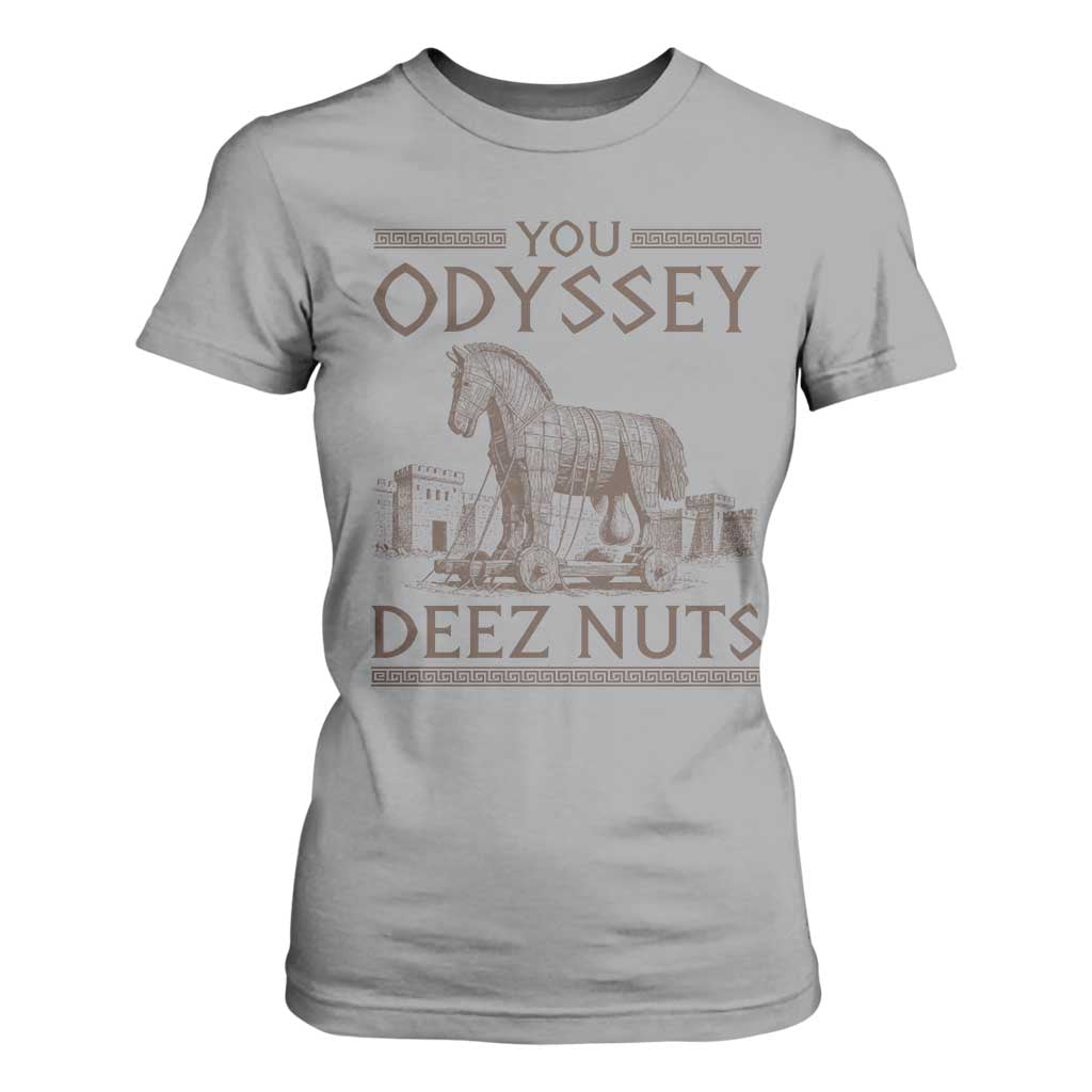 Funny Trojan Horse You Odyssey Deez Nuts T Shirt For Women Offensive Adult Humor Greek Mythology Humor