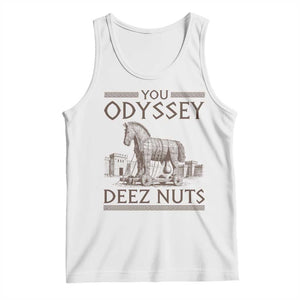 Funny Trojan Horse You Odyssey Deez Nuts Tank Top Offensive Adult Humor Greek Mythology Humor