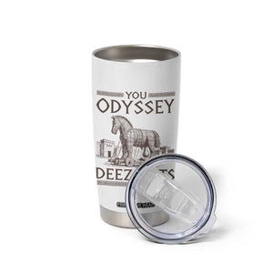 Funny Trojan Horse You Odyssey Deez Nuts Tumbler Cup Offensive Adult Humor Greek Mythology Humor