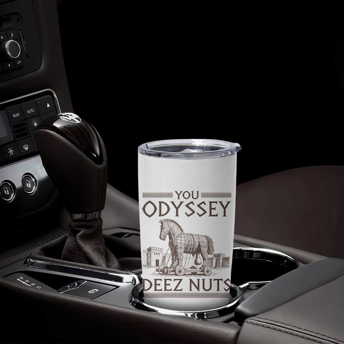 Funny Trojan Horse You Odyssey Deez Nuts Tumbler Cup Offensive Adult Humor Greek Mythology Humor
