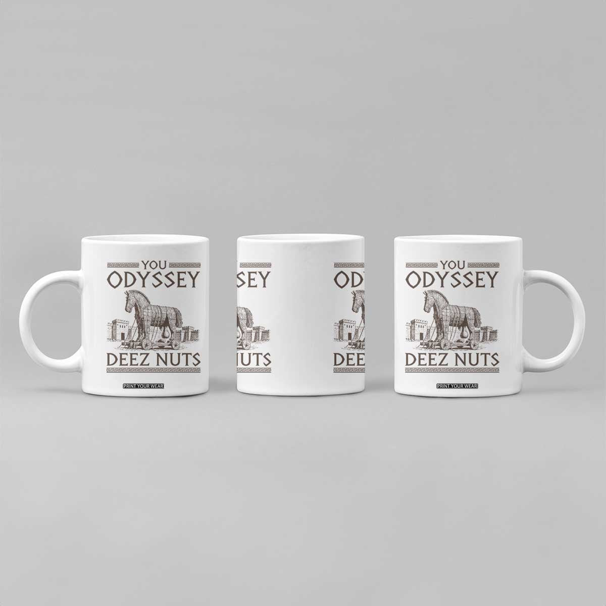 Funny Trojan Horse You Odyssey Deez Nuts Coffee Mug Offensive Adult Humor Greek Mythology Humor