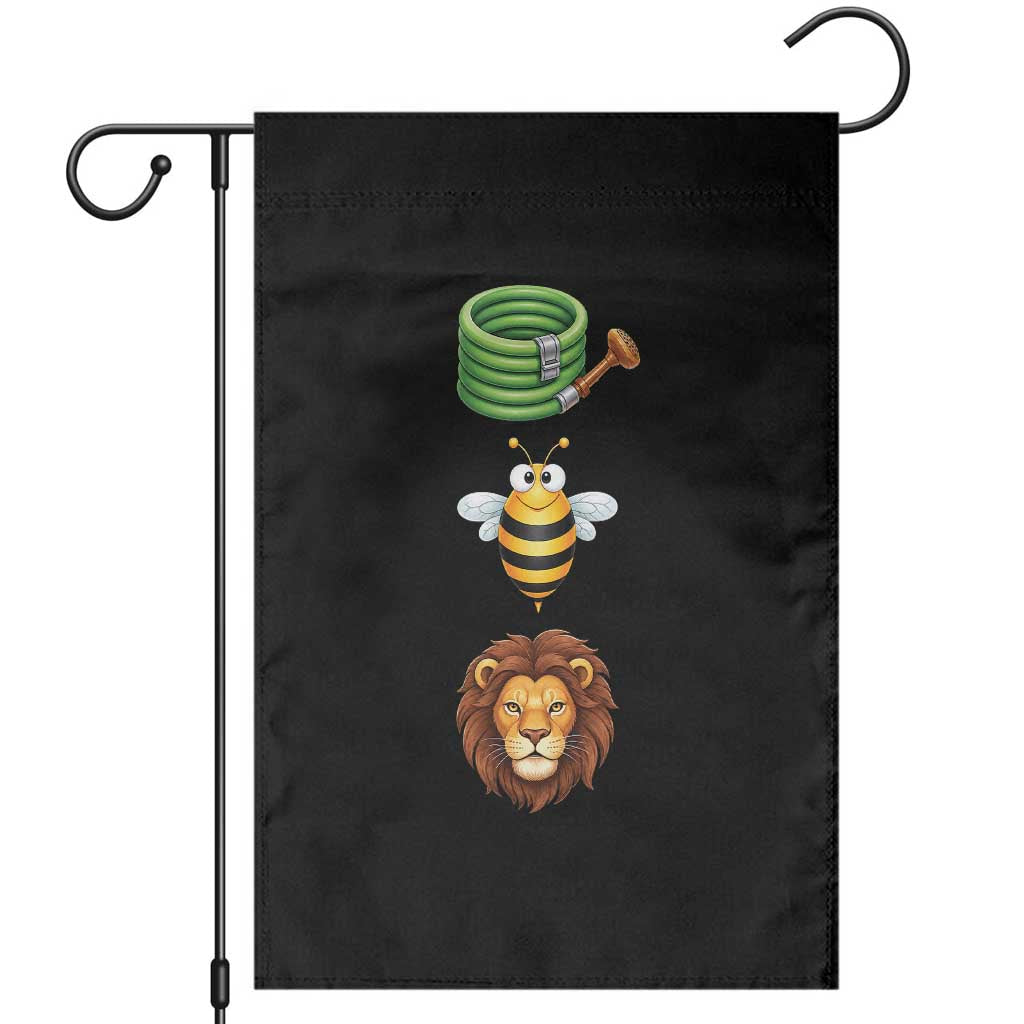 Hose Bee Lion Meme Slang Funny Sarcastic Pun Graphic Garden Flag