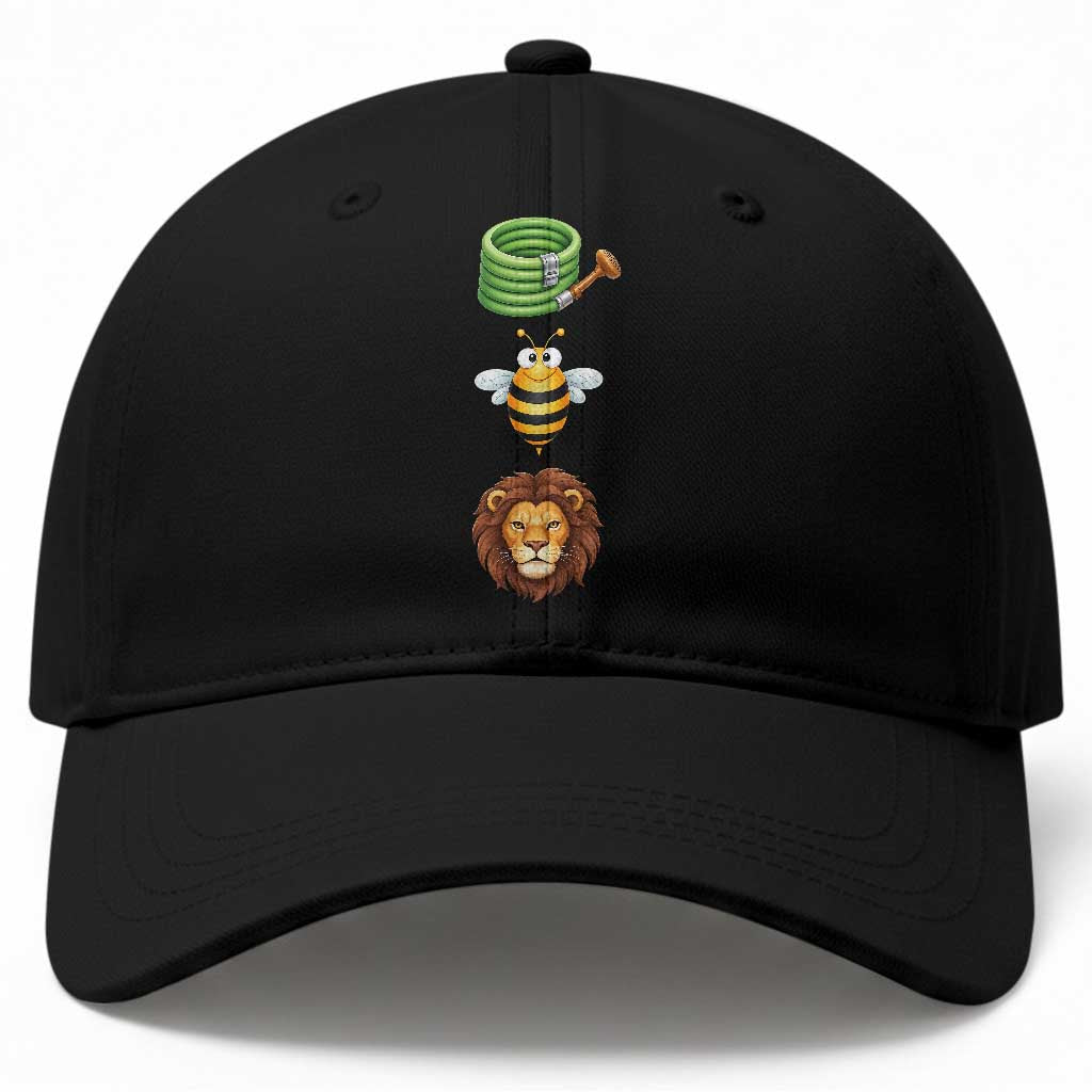 Hose Bee Lion Meme Slang Funny Sarcastic Pun Graphic Baseball Cap TS02 Print Your Wear