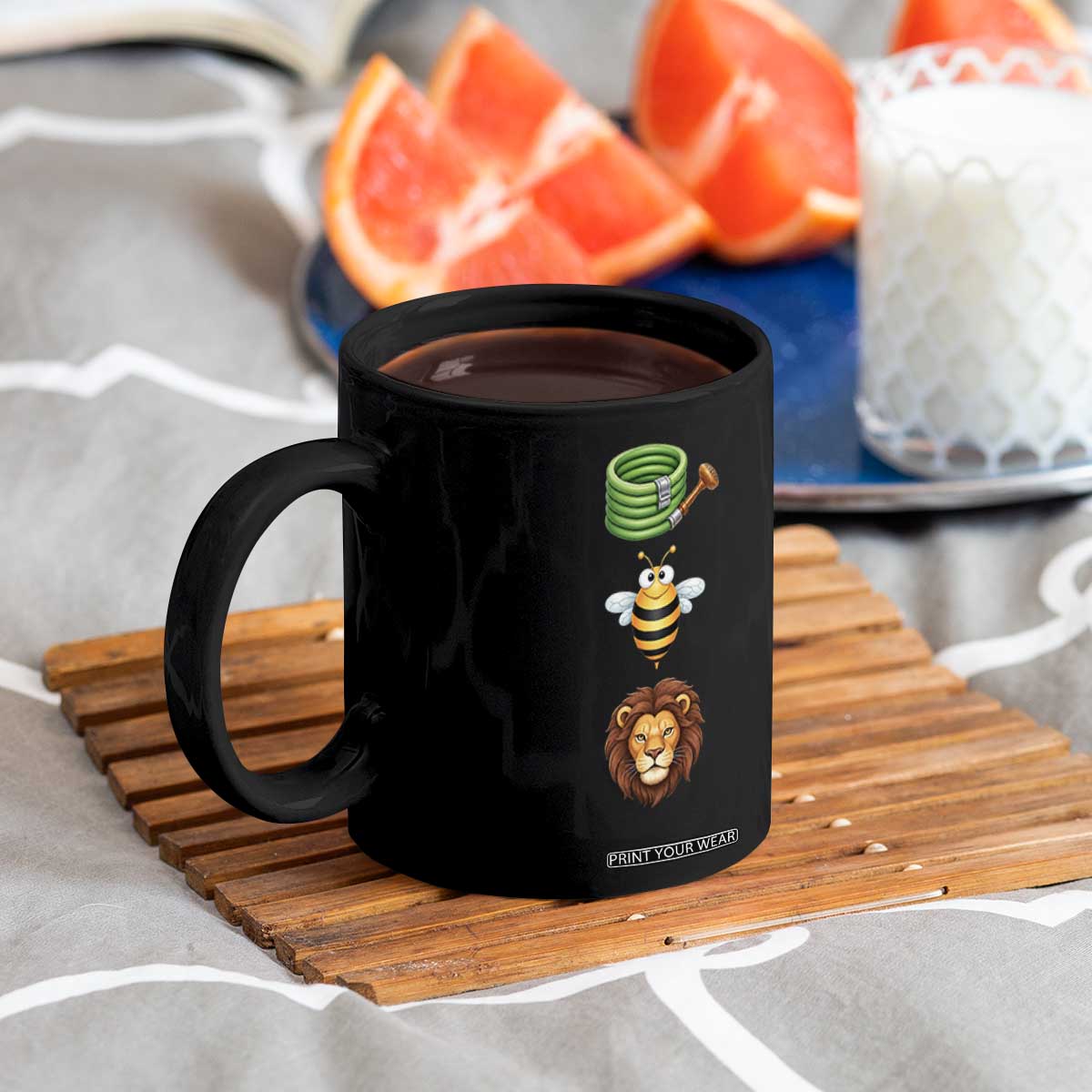 Hose Bee Lion Meme Slang Funny Sarcastic Pun Graphic Coffee Mug