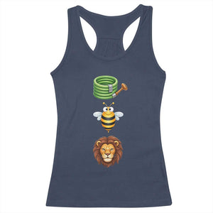 Hose Bee Lion Meme Slang Funny Sarcastic Pun Graphic Racerback Tank Top