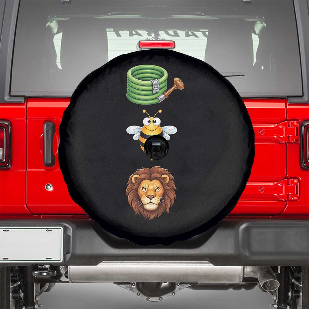 Hose Bee Lion Meme Slang Funny Sarcastic Pun Graphic Spare Tire Cover