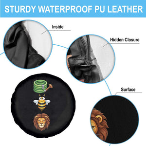 Hose Bee Lion Meme Slang Funny Sarcastic Pun Graphic Spare Tire Cover